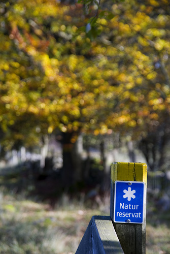 Naturreservatsskylt